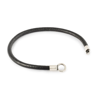 Black Onyx Leather Bracelet