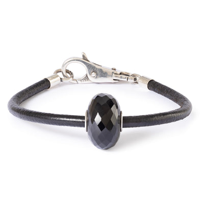 Pulsera de Cuero Ónix Negro