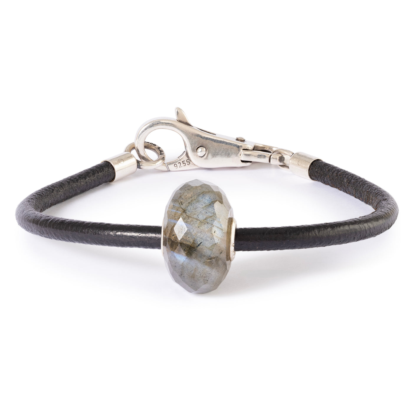 Pulsera de cuero con Labradorite