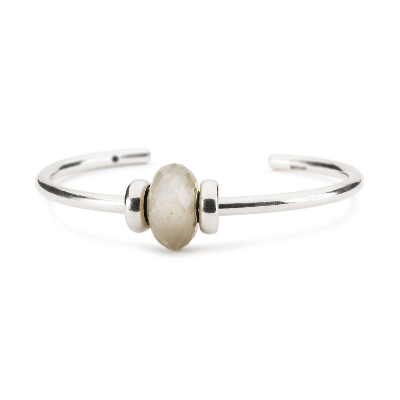 Brazalete de Poder con Piedra Lunar Gris