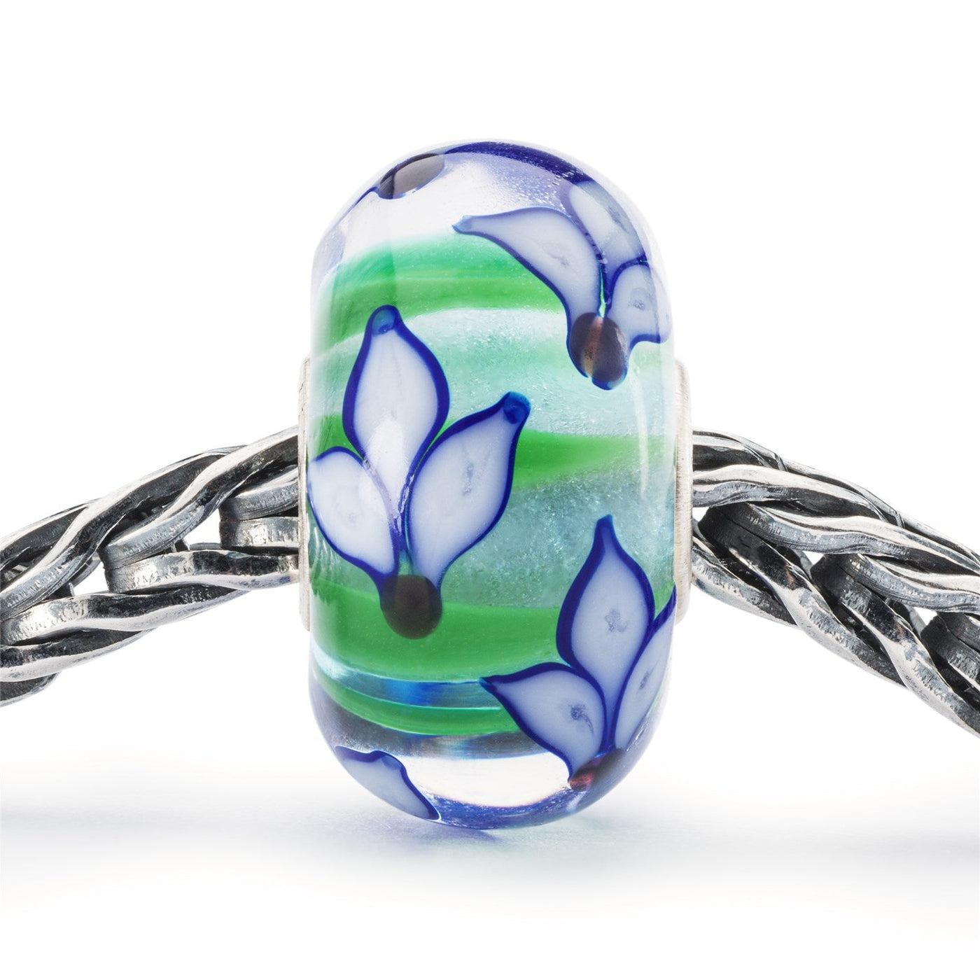 Blue Iris Bloom Bead