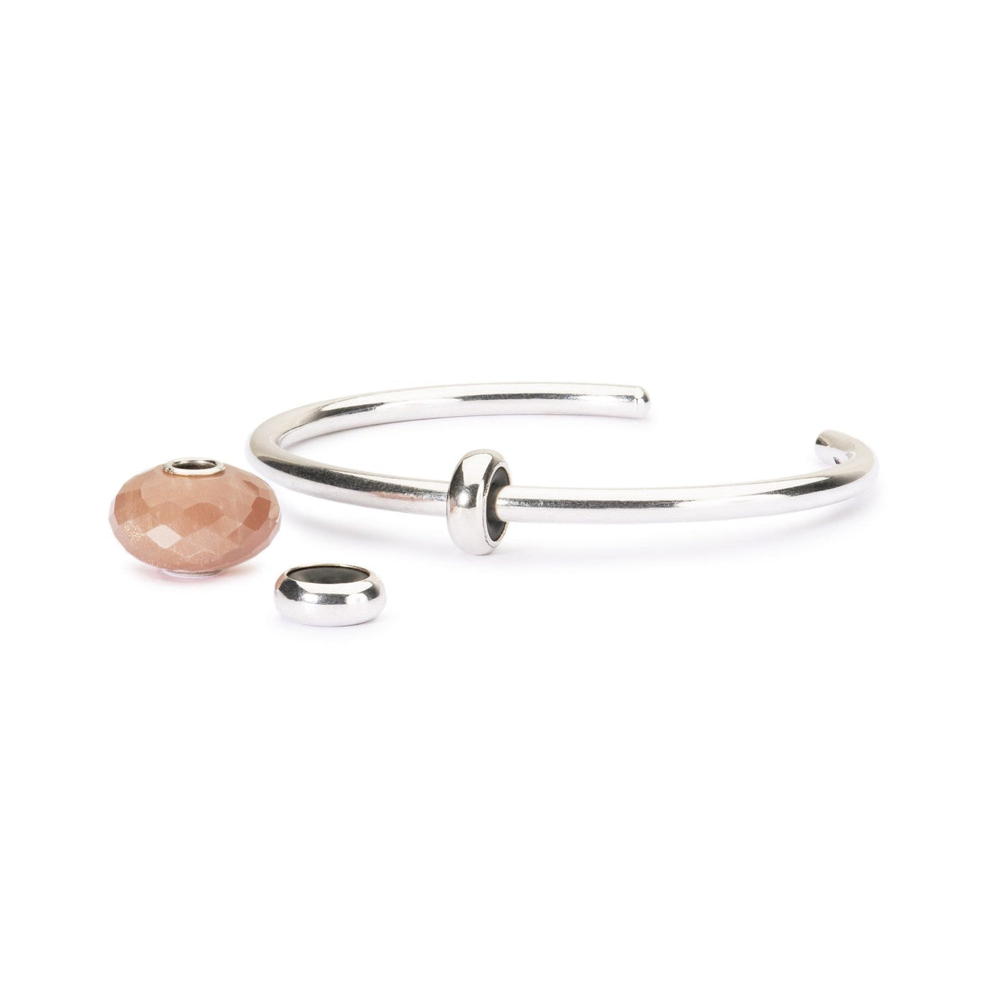 Bangle de Plata Feldespato Piedra Lunar