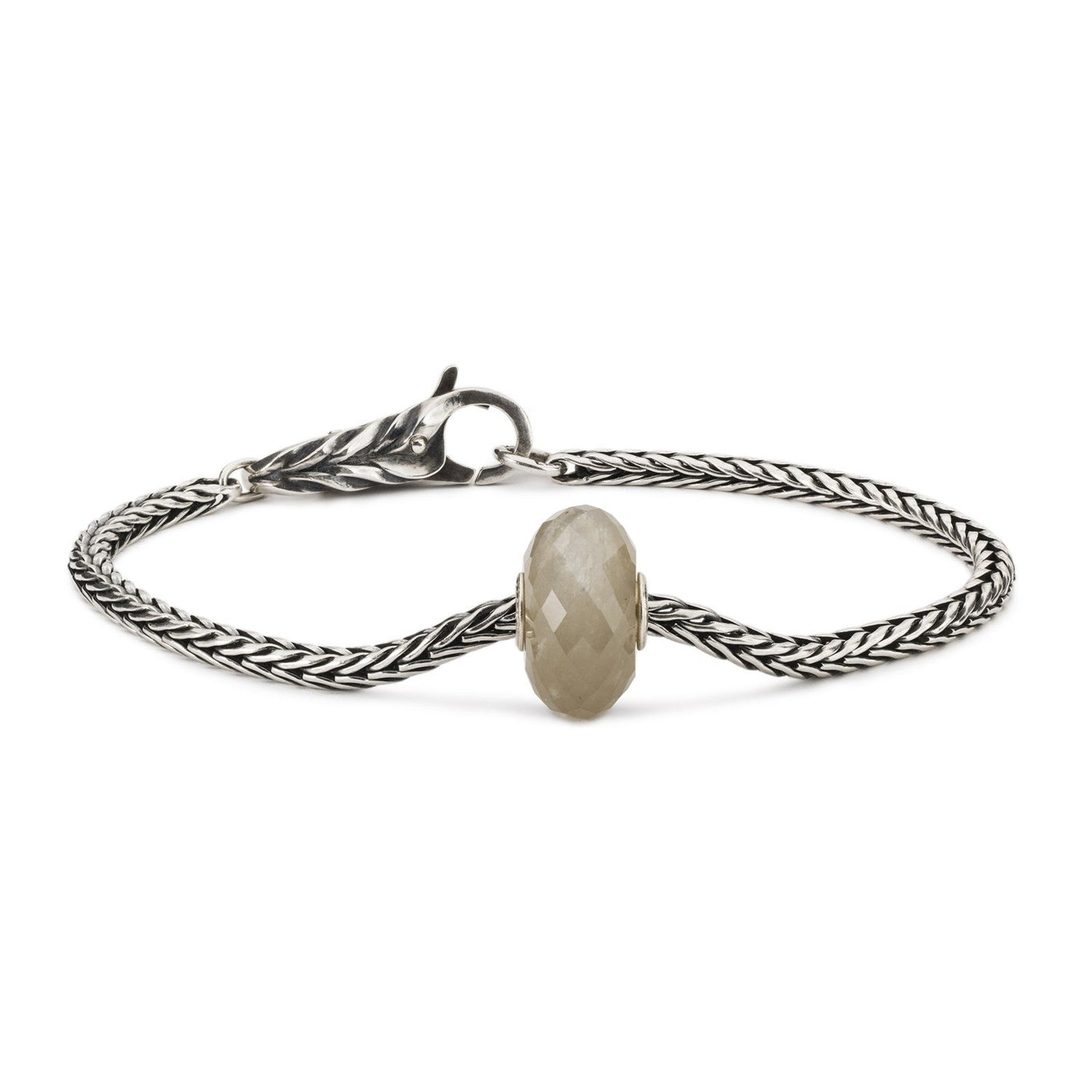 Pulsera Cola de Zorro Piedra Lunar Gris